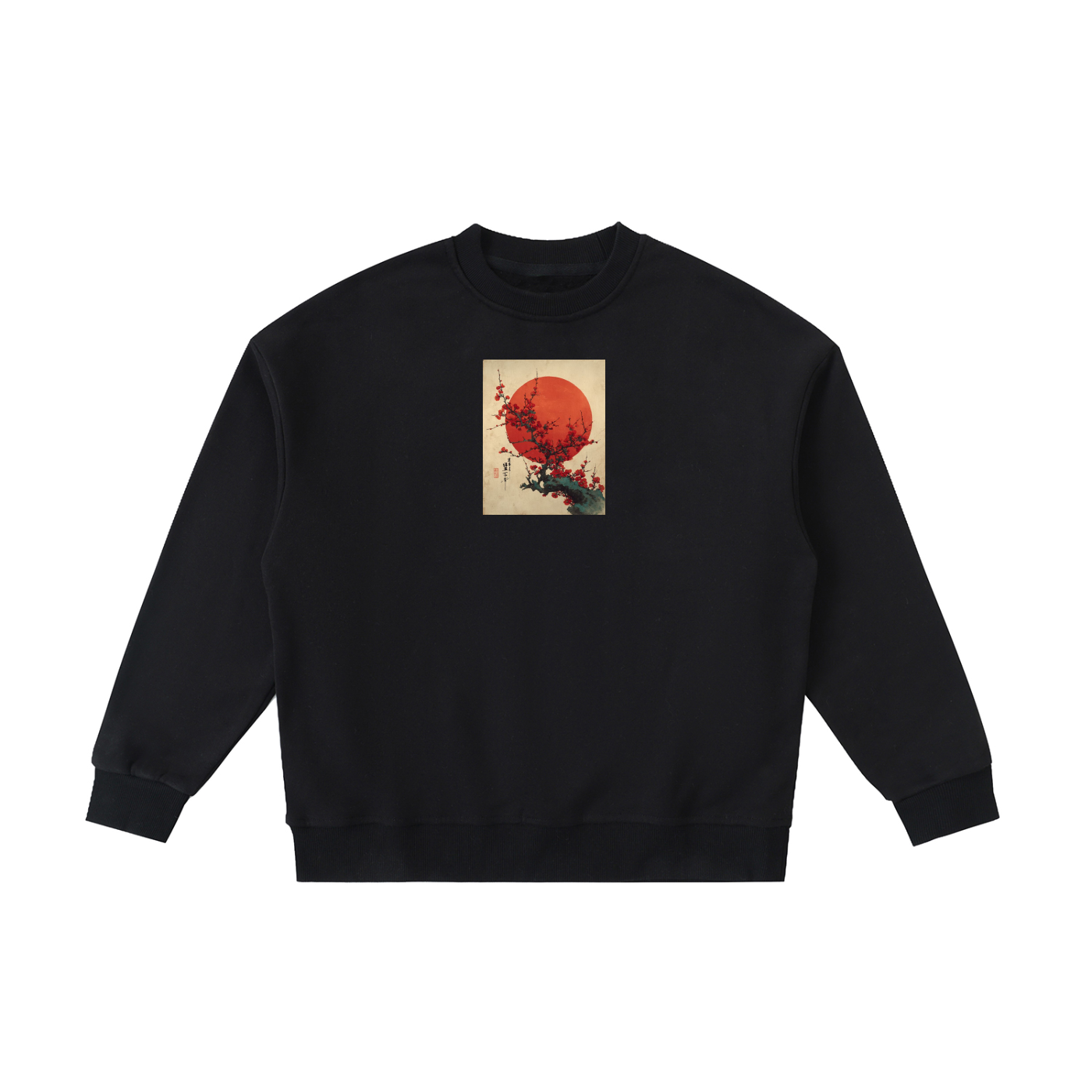 'Nisshō' & Blossom Crewneck Sweatshirt