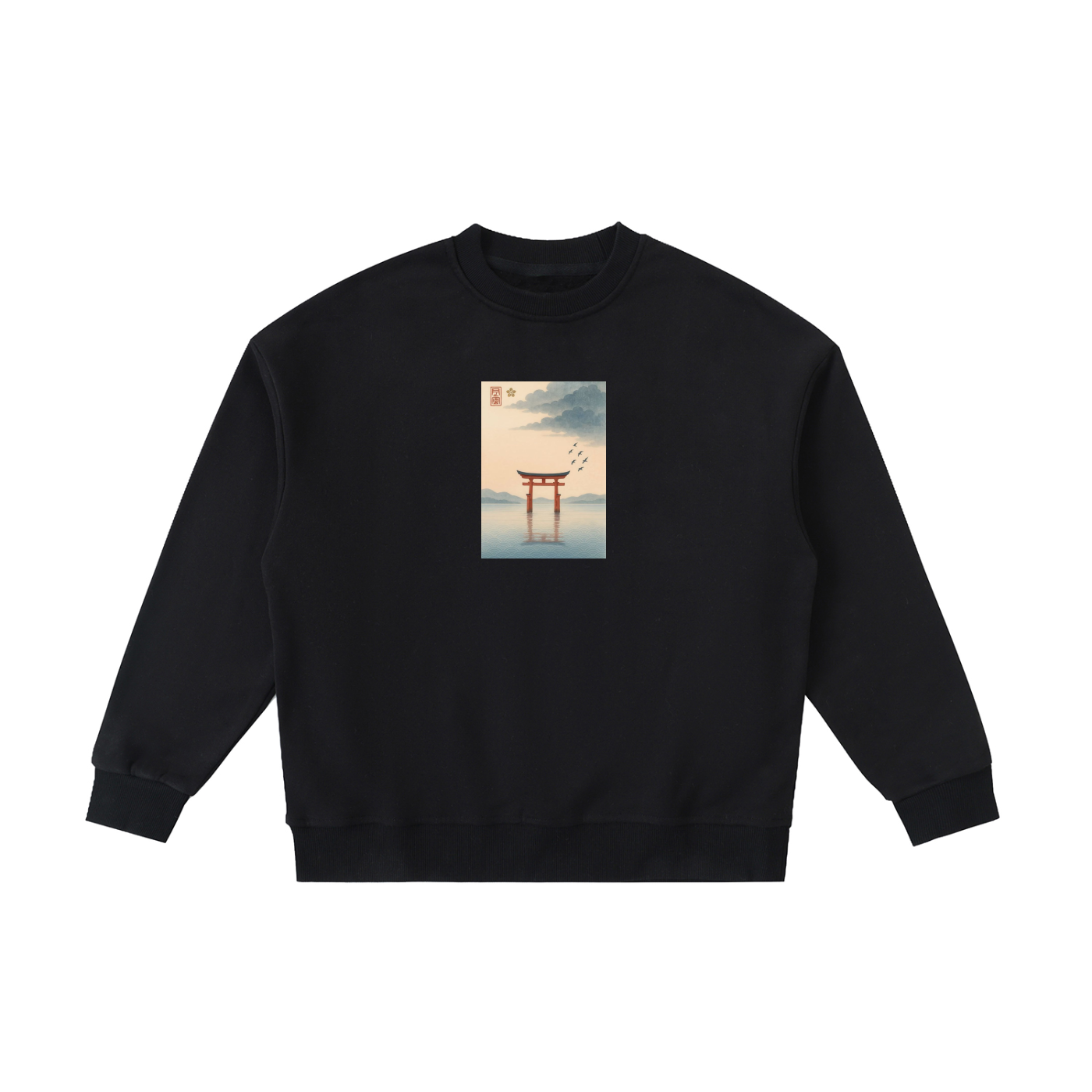 Miyajima Floating Torii Gate Ukiyo-e Crewneck